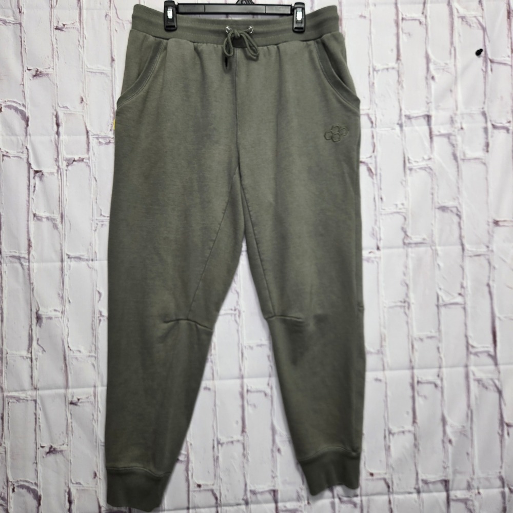 Rudis Joggers Olive Green Fleece Tapered Wrestling Sweatpants Mens Large